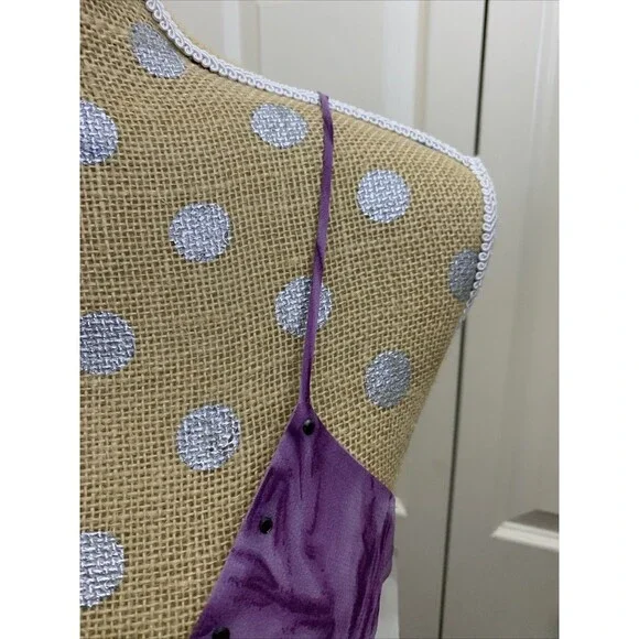 VtG Jonathan Martin 100% Silk Dress Y2K Fairy Babydoll Purple Sheer Sz 6 NWT - Picture 3 of 16